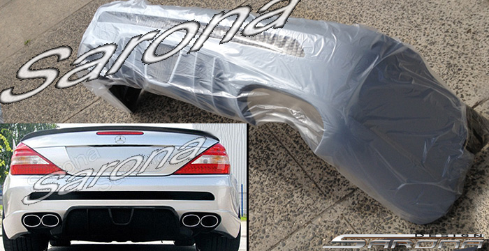 Custom Mercedes SL  Convertible Rear Bumper (2003 - 2012) - $1290.00 (Part #MB-076-RB)